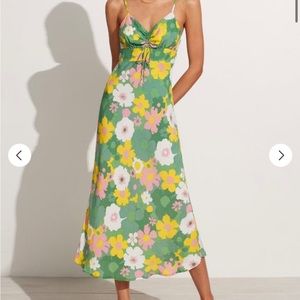 Faithfull the Brand Shayna Midi Dress La Palma Floral Print - New w Tags, Small